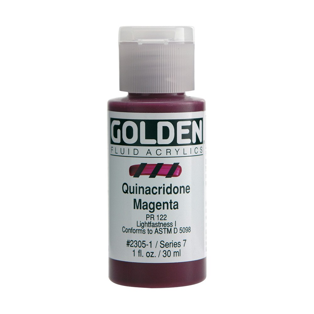 Golden Fluid Acrylic Bottle – Quinacridone Magenta